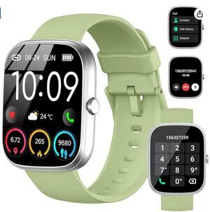 Smart Watch (Answer/Make Call), 1.91" Activity Tracker, 112+Sports MINT GREEN